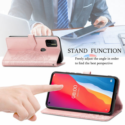 For Ulefone Note 11 Plus Mandala Flower Embossed Horizontal Flip Leather Case with Bracket / Card Slot / Wallet / Lanyard(Rose Gold) - Ulefone Cases by PMC Jewellery | Online Shopping South Africa | PMC Jewellery | Buy Now Pay Later Mobicred