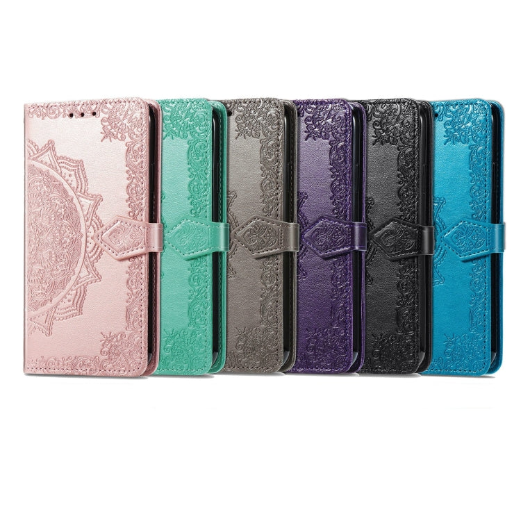 For Ulefone Note 11 Plus Mandala Flower Embossed Horizontal Flip Leather Case with Bracket / Card Slot / Wallet / Lanyard(Green) - Ulefone Cases by PMC Jewellery | Online Shopping South Africa | PMC Jewellery | Buy Now Pay Later Mobicred