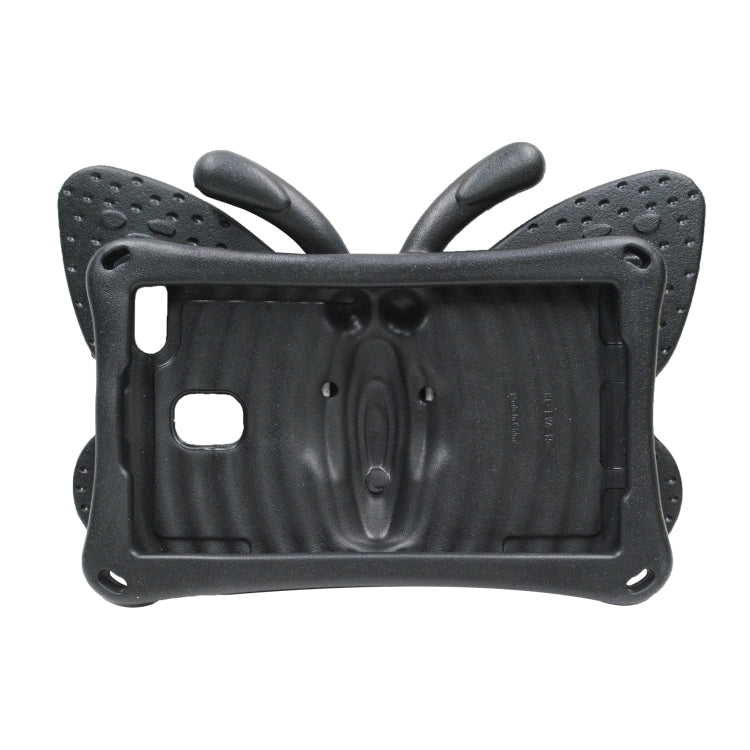 For Amazon Kindle Fire HD 8 2020 Butterfly Bracket Style EVA Children Falling Proof Cover Protective Case(Black) - Amazon by PMC TechLife | Online Shopping South Africa | PMC TechLife | Buy Now Pay Later Mobicred