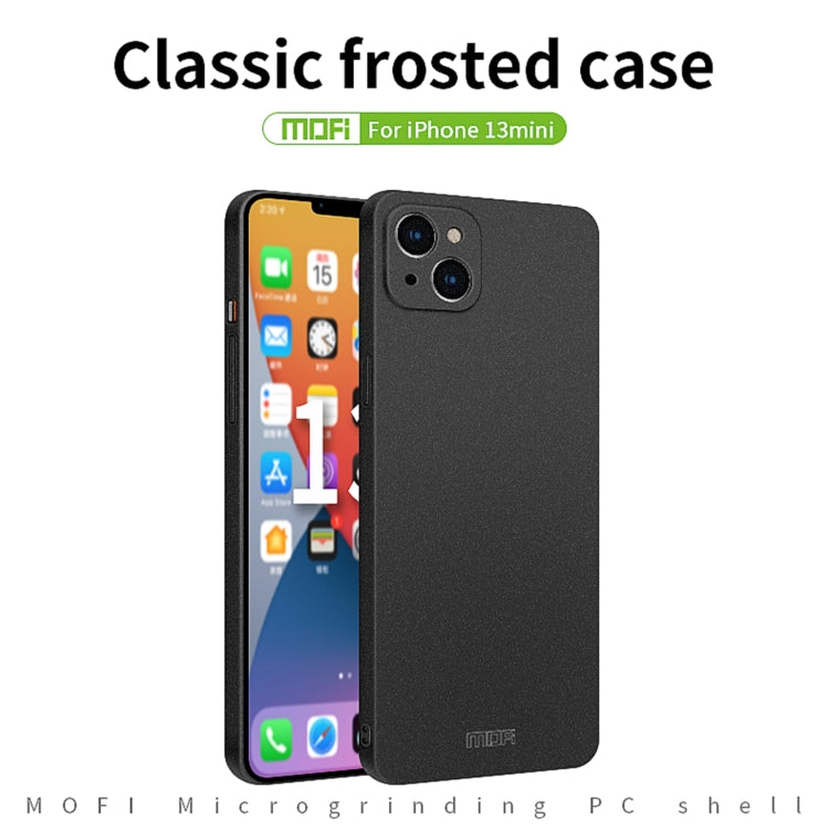 For iPhone 13 mini MOFI Fandun Series Frosted PC Ultra-thin All-inclusive Protective Case (Red) - iPhone 13 mini Cases by MOFI | Online Shopping South Africa | PMC Jewellery