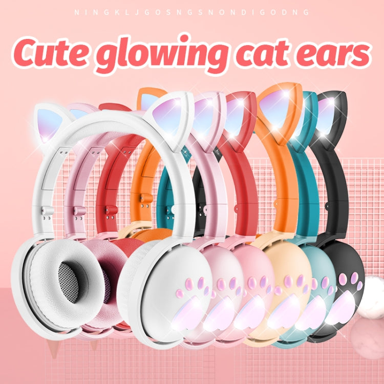 BK9 HiFi 7.1 Surround Sound Cat Claw Luminous Cat Ear Bluetooth Gaming Headset with Mic(White) - Multimedia Headset by PMC Jewellery | Online Shopping South Africa | PMC Jewellery | Buy Now Pay Later Mobicred