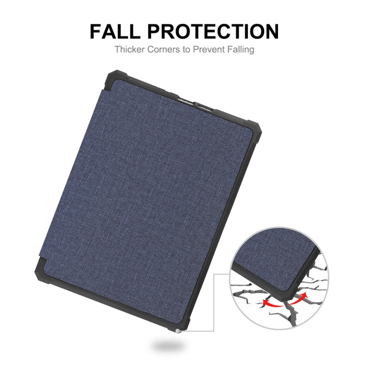 For Amazon Kindle Paperwhite 5 2021 ENKAY Solid Color Denim Texture Horizontal Flip Leather Tablet Case with Sleep / Wake-up Function(Dark Blue) - free shipping - PMC TechLife - Order now!