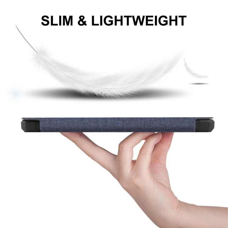 For Amazon Kindle Paperwhite 5 2021 ENKAY Solid Color Denim Texture Horizontal Flip Leather Tablet Case with Sleep / Wake-up Function(Dark Blue) - free shipping - PMC TechLife - Order now!