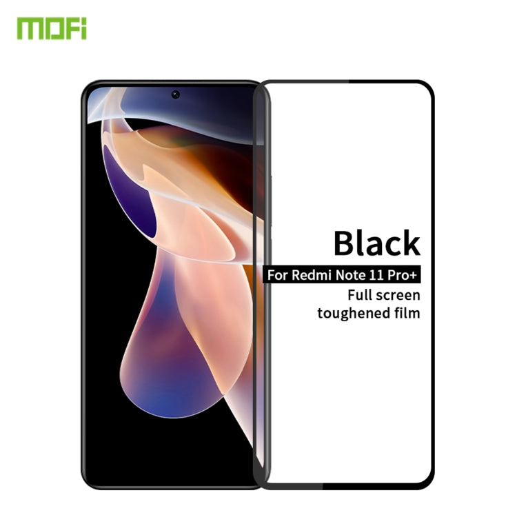 For Xiaomi Redmi Note 11 Pro MOFI 9H 2.5D Full Screen Tempered Glass Film(Black) -  by MOFI | Online Shopping South Africa | PMC Jewellery