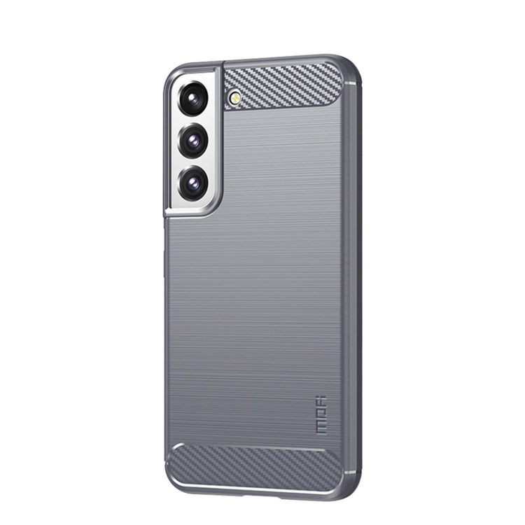 For Samsung Galaxy S22+ 5G MOFI Gentleness Series Brushed Texture Carbon Fiber Soft TPU Case(Gray) - Galaxy S22+ 5G Cases by MOFI | Online Shopping South Africa | PMC TechLife | Buy Now Pay Later Mobicred