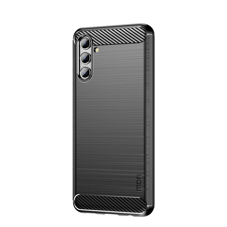 For Samsung Galaxy A13 5G MOFI Gentleness Series Brushed Texture Carbon Fiber Soft TPU Case(Black) - Galaxy Phone Cases by MOFI | Online Shopping South Africa | PMC Jewellery | Buy Now Pay Later Mobicred