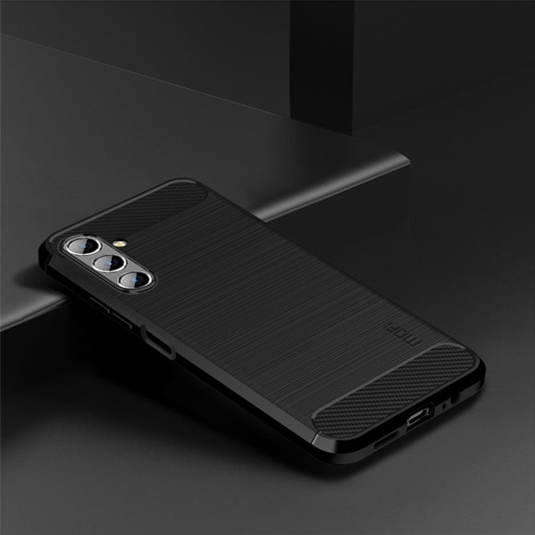 For Samsung Galaxy A13 5G MOFI Gentleness Series Brushed Texture Carbon Fiber Soft TPU Case(Black) - Galaxy Phone Cases by MOFI | Online Shopping South Africa | PMC Jewellery | Buy Now Pay Later Mobicred