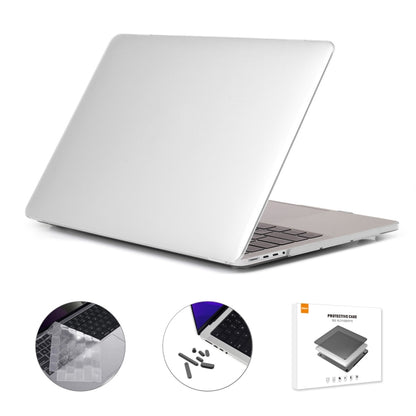 ENKAY Hat-Prince 3 in 1 Crystal Laptop Protective Case + TPU Keyboard Film + Anti-dust Plugs Set for MacBook Pro 16.2 inch A2485 2021/A2880 2023, Version:US Version(Transparent) - MacBook Pro Cases by ENKAY | Online Shopping South Africa | PMC Jewellery | Buy Now Pay Later Mobicred