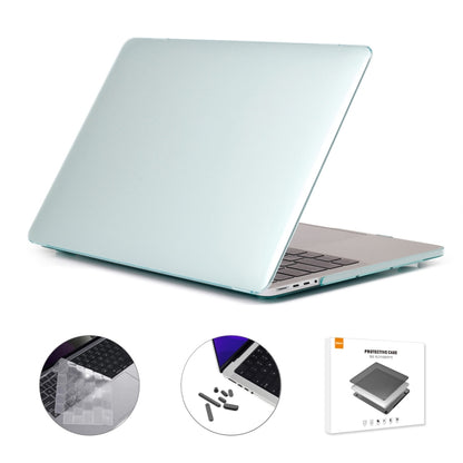 ENKAY Hat-Prince 3 in 1 Crystal Laptop Protective Case + TPU Keyboard Film + Anti-dust Plugs Set for MacBook Pro 16.2 inch A2485 2021/A2880 2023, Version:EU Version(Light Green) - MacBook Pro Cases by ENKAY | Online Shopping South Africa | PMC Jewellery | Buy Now Pay Later Mobicred