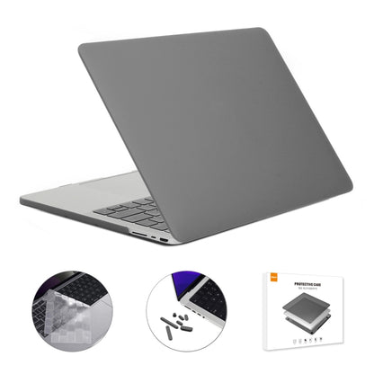 ENKAY Hat-Prince 3 in 1 Matte Laptop Protective Case + TPU Keyboard Film + Anti-dust Plugs Set for MacBook Pro 16.2 inch A2485 2021/A2880 2023, Version:US Version(Grey) - MacBook Pro Cases by ENKAY | Online Shopping South Africa | PMC Jewellery | Buy Now Pay Later Mobicred