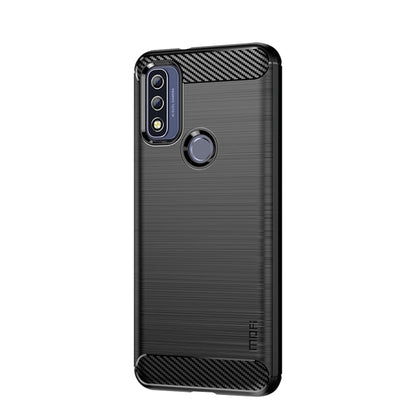 For Motorola Moto G Pure 2021 MOFI Gentleness Series Brushed Texture Carbon Fiber Soft TPU Case(Black) - Motorola Cases by MOFI | Online Shopping South Africa | PMC Jewellery | Buy Now Pay Later Mobicred