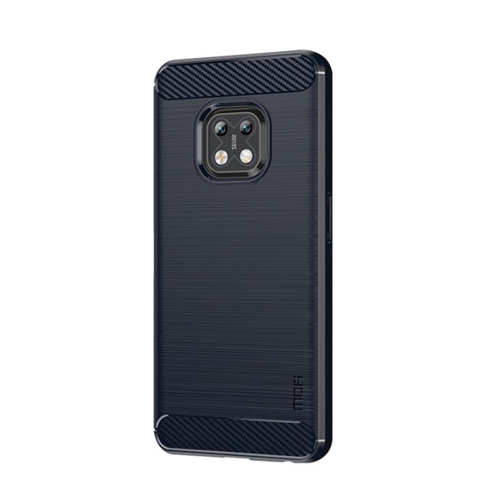 For Nokia XR20 MOFI Gentleness Series Brushed Texture Carbon Fiber Soft TPU Case(Blue) - Nokia Cases by MOFI | Online Shopping South Africa | PMC Jewellery | Buy Now Pay Later Mobicred