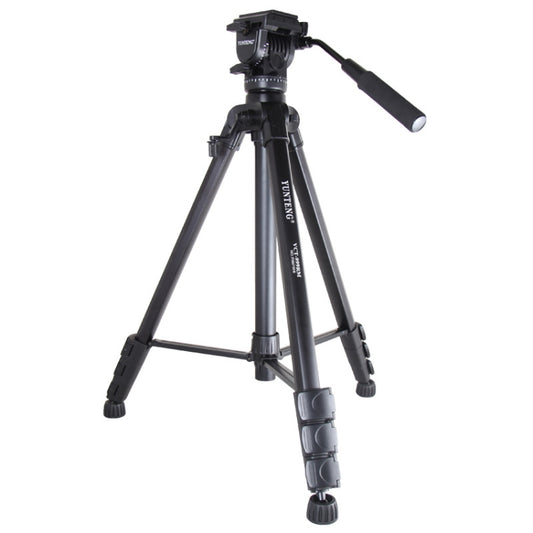 YUNTENG VCT-999 2m Aluminum Tripod Mount with Fluid Drag Damping Head - Tripods by YUNTENG | Online Shopping South Africa | PMC Jewellery | Buy Now Pay Later Mobicred