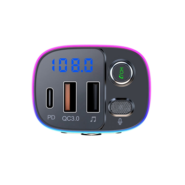 T65 Car Bluetooth FM Transmitter Dual USB Type-C QC3.0 Charger - free shipping - PMC TechLife - Order now!