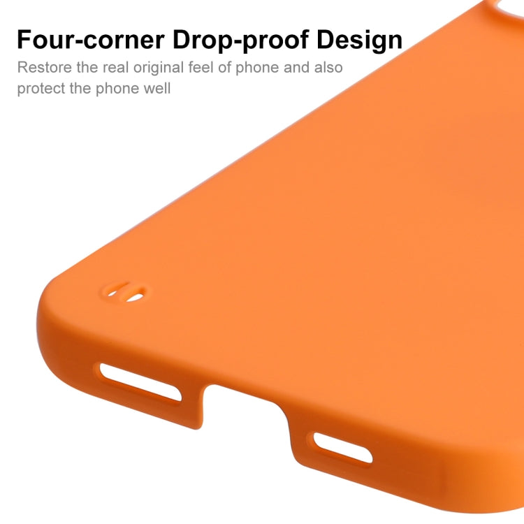 For iPhone 12 Pro Max ENKAY Matte Frameless Hard PC Case(Orange) - iPhone 12 Pro Max Cases by ENKAY | Online Shopping South Africa | PMC Jewellery | Buy Now Pay Later Mobicred