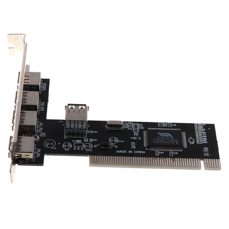 480Mbps High Speed USB 2.0 PCI HUB Controller Card Adapter - Add-on Cards by PMC TechLife | Online Shopping South Africa | PMC TechLife | Buy Now Pay Later Mobicred