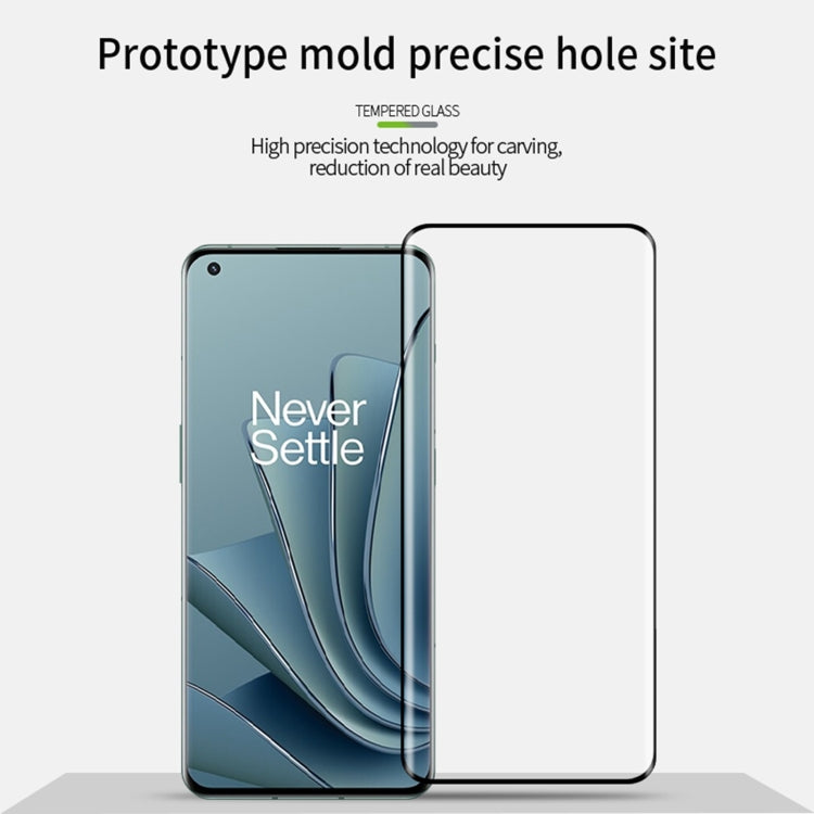 For OnePlus 10 Pro MOFI 9H 3D Explosion-proof Hot Bending Tempered Glass Full Film(Black) - free shipping - PMC TechLife - Order now!