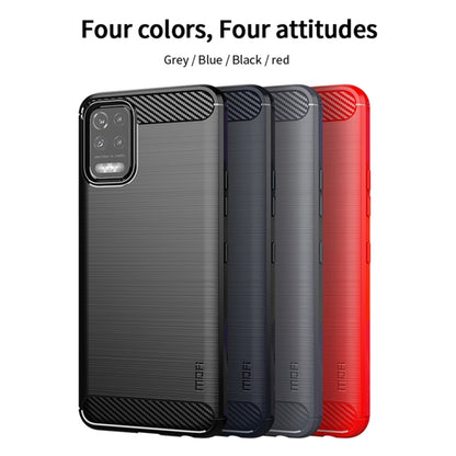 For LG K52 / K62 / K62+ / Q52 / Q62  MOFI Gentleness Brushed Carbon Fiber Soft TPU Case(Black) - LG by MOFI | Online Shopping South Africa | PMC Jewellery | Buy Now Pay Later Mobicred