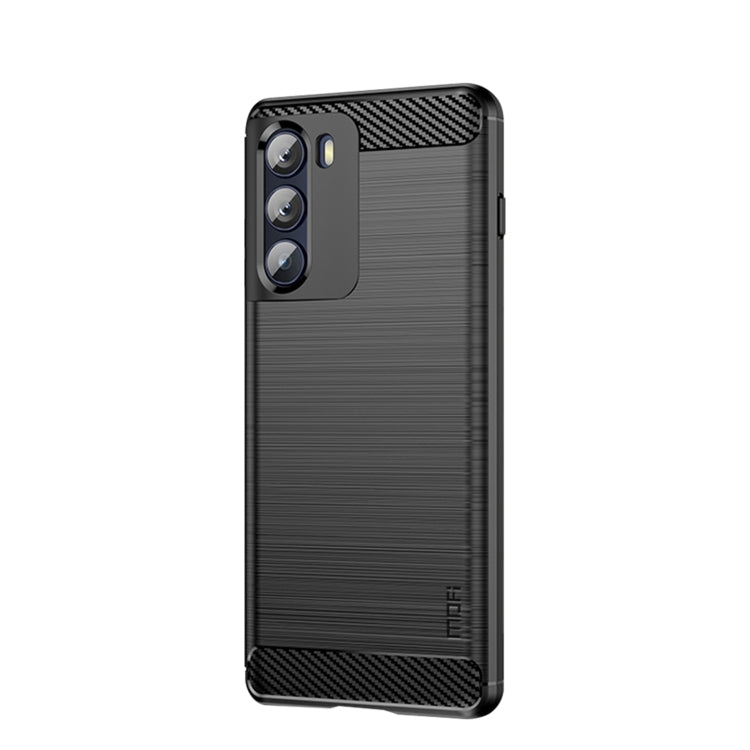 For Motorola Moto G200 5G / Edge S30 MOFI Gentleness Brushed Carbon Fiber Soft TPU Case(Black) - Motorola Cases by MOFI | Online Shopping South Africa | PMC Jewellery | Buy Now Pay Later Mobicred