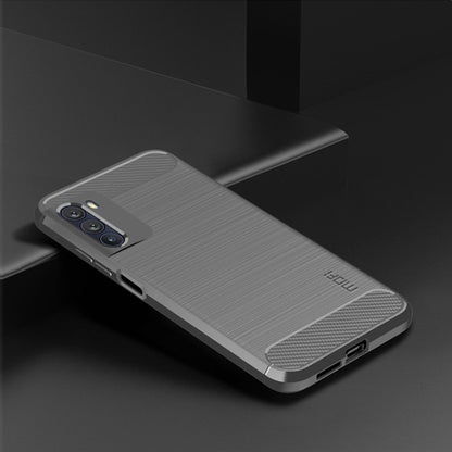 For Motorola Moto G200 5G / Edge S30 MOFI Gentleness Brushed Carbon Fiber Soft TPU Case(Gray) - Motorola Cases by MOFI | Online Shopping South Africa | PMC Jewellery | Buy Now Pay Later Mobicred