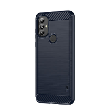 For Motorola Moto G Power 2022 MOFI Gentleness Brushed Carbon Fiber Soft TPU Case(Blue) - Motorola Cases by MOFI | Online Shopping South Africa | PMC Jewellery | Buy Now Pay Later Mobicred