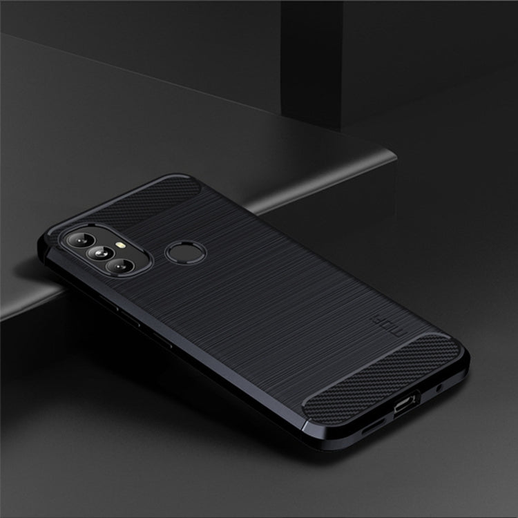 For Motorola Moto G Power 2022 MOFI Gentleness Brushed Carbon Fiber Soft TPU Case(Blue) - Motorola Cases by MOFI | Online Shopping South Africa | PMC Jewellery | Buy Now Pay Later Mobicred