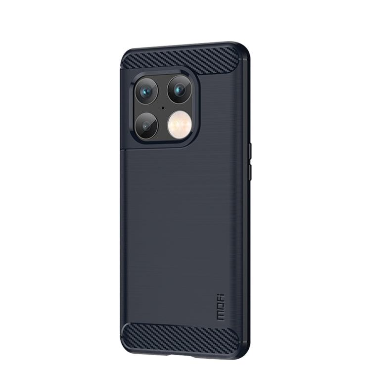 For OnePlus 10 Pro 5G MOFI Gentleness Brushed Carbon Fiber Soft TPU Case(Blue) - OnePlus Cases by MOFI | Online Shopping South Africa | PMC TechLife | Buy Now Pay Later Mobicred