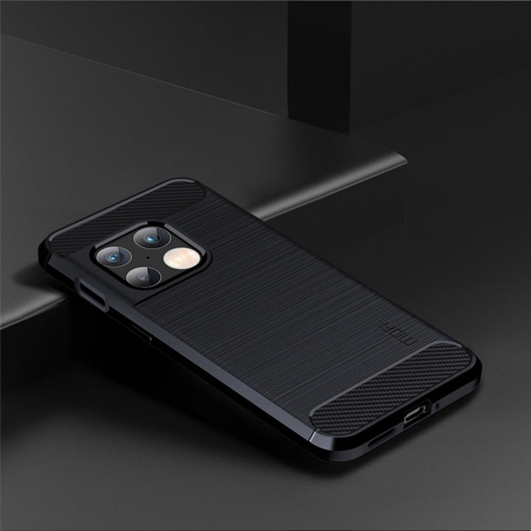 For OnePlus 10 Pro 5G MOFI Gentleness Brushed Carbon Fiber Soft TPU Case(Blue) - OnePlus Cases by MOFI | Online Shopping South Africa | PMC TechLife | Buy Now Pay Later Mobicred