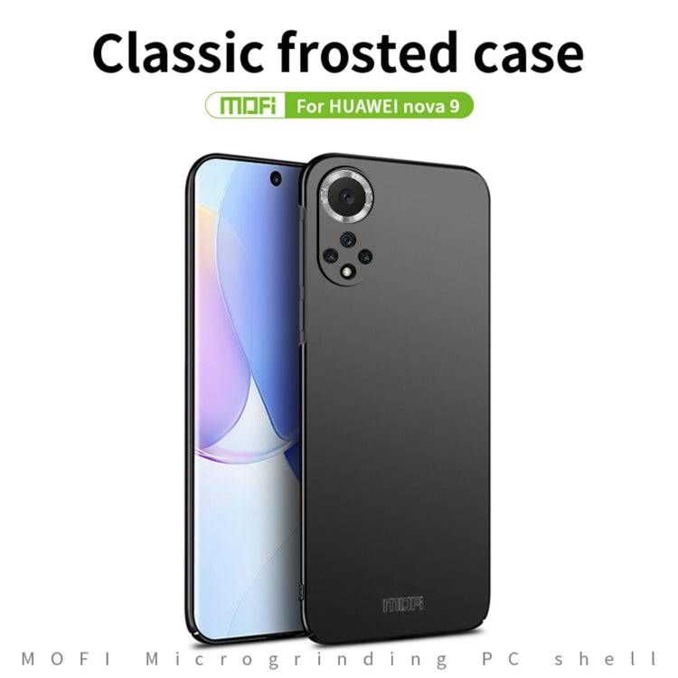 For Huawei Nova 9 MOFI Frosted PC Ultra-thin Hard Phone Case(Black) - Huawei Cases by MOFI | Online Shopping South Africa | PMC Jewellery