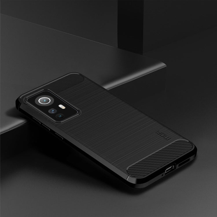 For Xiaomi 12 / 12X MOFI Gentleness Brushed Carbon Fiber Soft TPU Case(Black) - Xiaomi Cases by MOFI | Online Shopping South Africa | PMC Jewellery