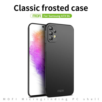 For Samsung Galaxy A73 5G MOFI Frosted PC Ultra-thin Hard Phone Case(Gold) - Galaxy Phone Cases by MOFI | Online Shopping South Africa | PMC Jewellery