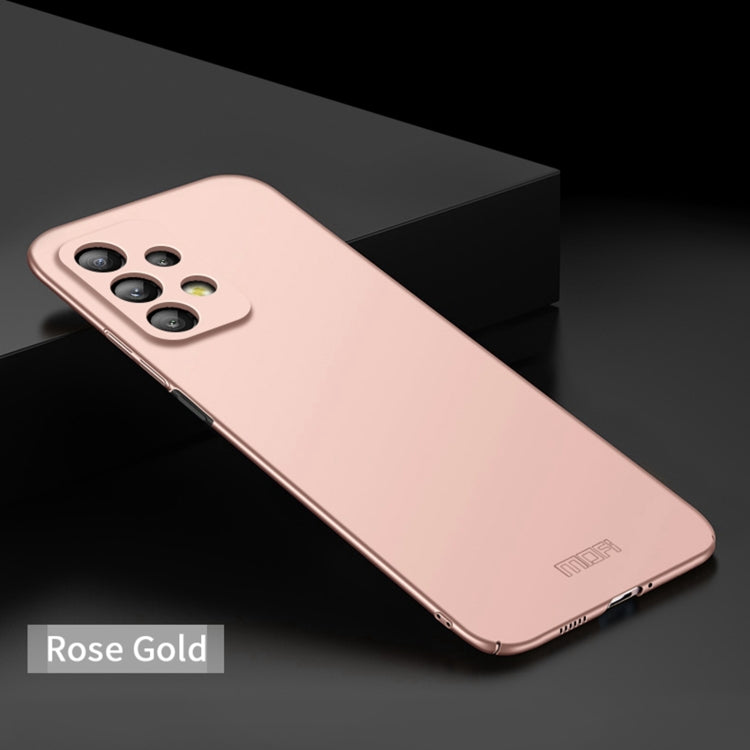 For Samsung Galaxy A73 5G MOFI Frosted PC Ultra-thin Hard Phone Case(Rose gold) - Galaxy Phone Cases by MOFI | Online Shopping South Africa | PMC Jewellery