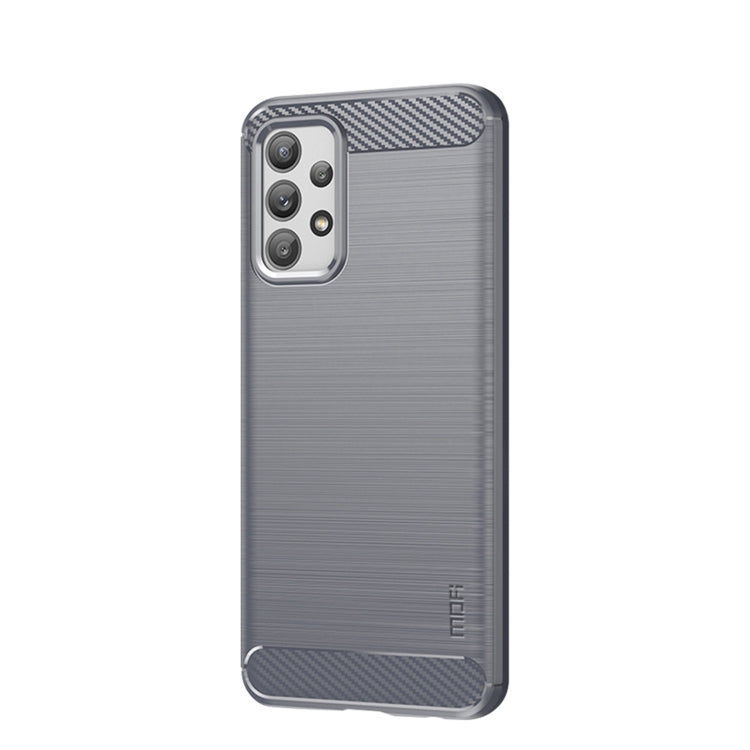 For Samsung Galaxy A23 / M23 / F23 MOFI Gentleness Series Brushed Texture Carbon Fiber Soft TPU Case(Gray) - Galaxy Phone Cases by MOFI | Online Shopping South Africa | PMC Jewellery | Buy Now Pay Later Mobicred