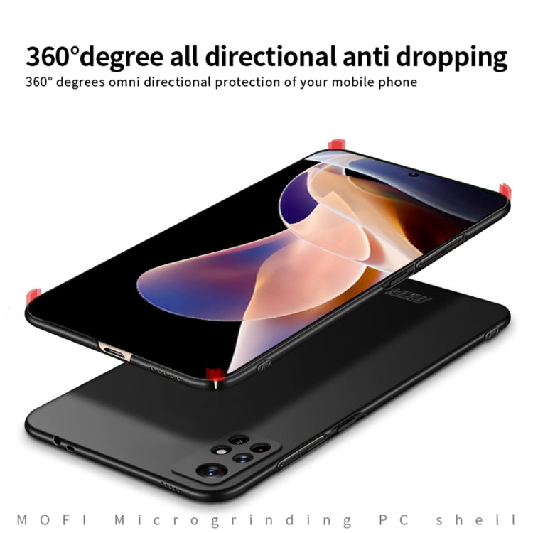For Xiaomi Redmi Note 11 Pro 5G / Note 11 Pro+ 5G MOFI Frosted PC Ultra-thin Hard  Phone Case(Black) - free shipping - PMC TechLife - Order now!