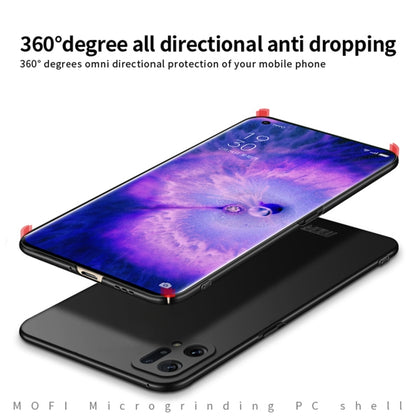 For OPPO Find X5 MOFI Frosted PC Ultra-thin Hard Case(Black) - OPPO Cases by MOFI | Online Shopping South Africa | PMC Jewellery