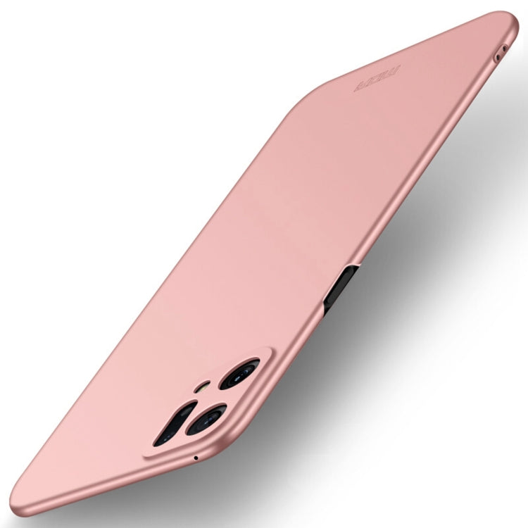 For OPPO Find X5 MOFI Frosted PC Ultra-thin Hard Case(Rose Gold) - OPPO Cases by MOFI | Online Shopping South Africa | PMC TechLife | Buy Now Pay Later Mobicred