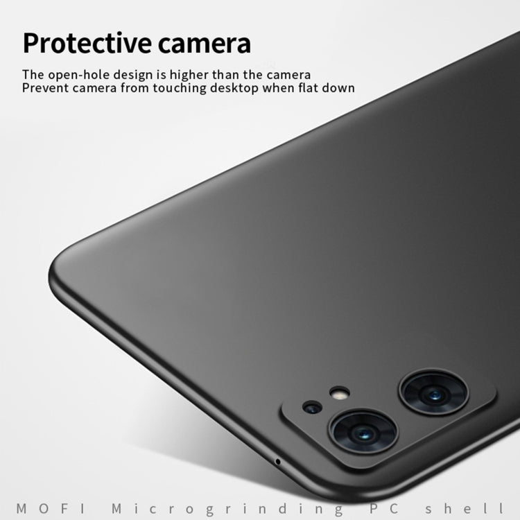 For OPPO Reno7 5G Global / Find X5 Lite MOFI Frosted PC Ultra-thin Hard Case(Blue) - OPPO Cases by MOFI | Online Shopping South Africa | PMC TechLife | Buy Now Pay Later Mobicred