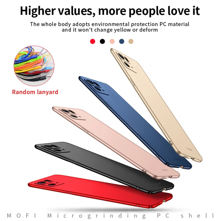 For OPPO Reno7 Pro MOFI Frosted PC Ultra-thin Hard Case(Rose Gold) - OPPO Cases by MOFI | Online Shopping South Africa | PMC TechLife | Buy Now Pay Later Mobicred