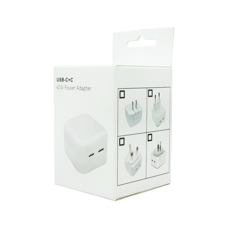 SDC-40W Dual PD USB-C / Type-C Charger for iPhone / iPad Series, US Plug - USB Charger by PMC Jewellery | Online Shopping South Africa | PMC Jewellery | Buy Now Pay Later Mobicred