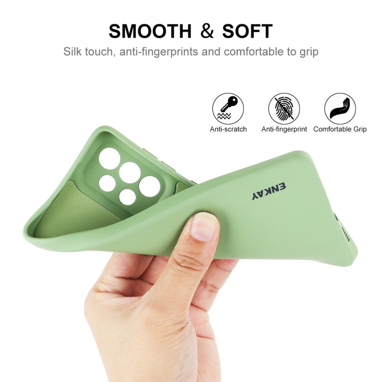 For Samsung Galaxy A73 5G ENKAY Liquid Silicone Soft Shockproof Phone Case(Black) - Galaxy Phone Cases by ENKAY | Online Shopping South Africa | PMC TechLife