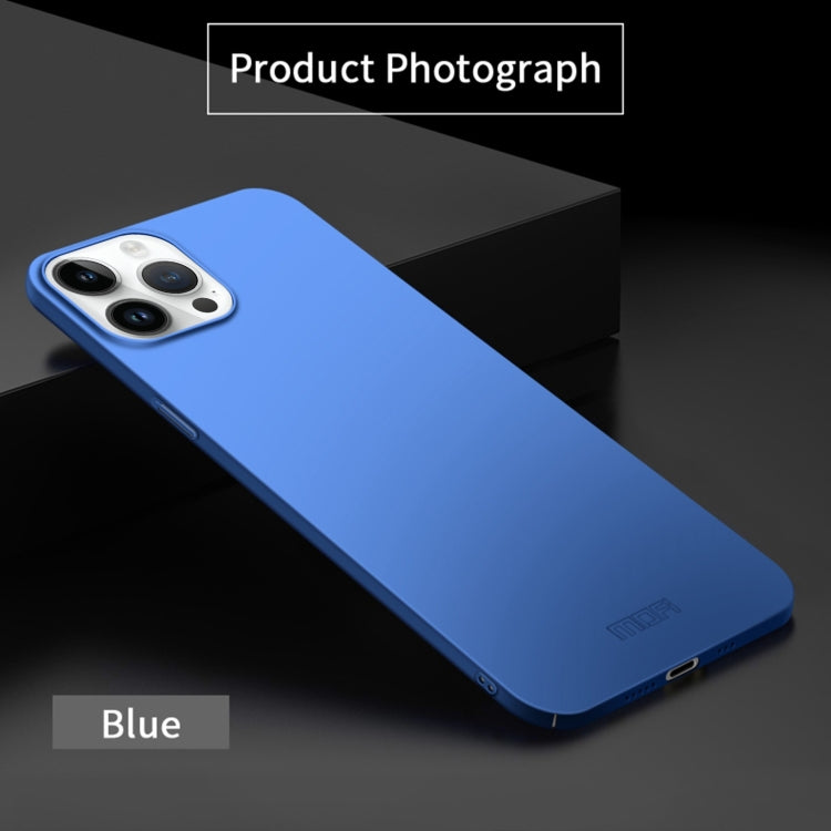 For iPhone 14 Pro MOFI Frosted PC Ultra-thin Hard Case (Blue) - iPhone 14 Pro Cases by MOFI | Online Shopping South Africa | PMC Jewellery