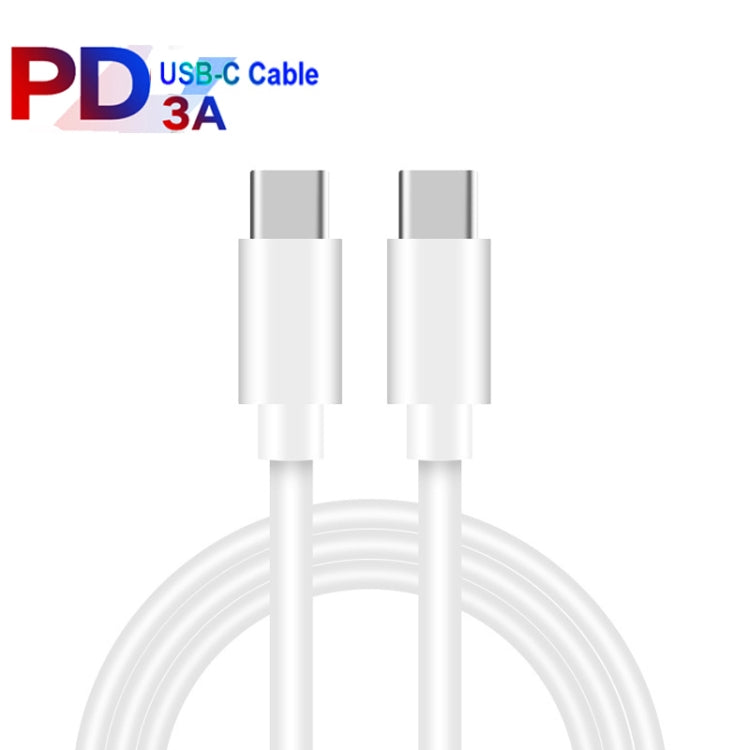 PD 35W Dual USB-C / Type-C Ports Charger with 2m Type-C to Type-C Data Cable, UK Plug - USB Charger by PMC TechLife | Online Shopping South Africa | PMC TechLife | Buy Now Pay Later Mobicred