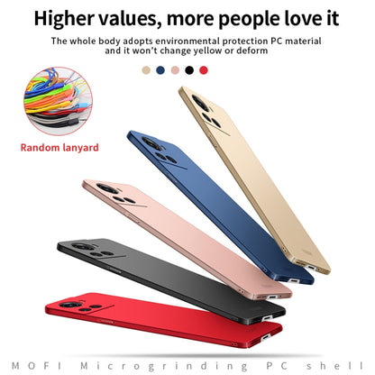 For OnePlus Ace 5G / 10R 5G MOFI Frosted PC Ultra-thin Hard Case(Red) - OnePlus Cases by MOFI | Online Shopping South Africa | PMC Jewellery