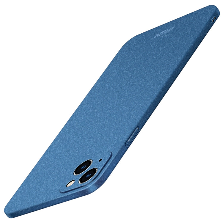 For iPhone 14 Plus  MOFI Fandun Series Frosted PC Ultra-thin Phone Case(Blue) - free shipping - PMC TechLife - Order now!