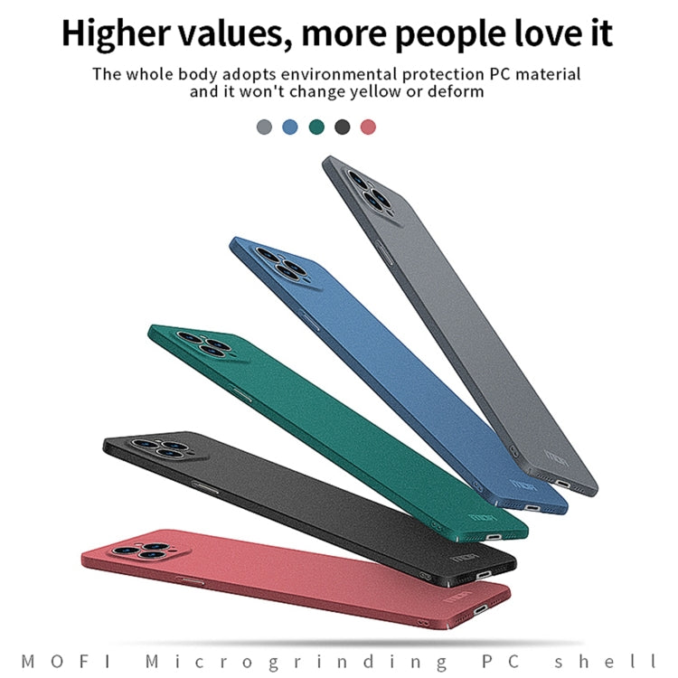 For iPhone 14 Pro Max MOFI Fandun Series Frosted PC Ultra-thin Phone Case(Blue) - iPhone 14 Pro Max Cases by MOFI | Online Shopping South Africa | PMC TechLife