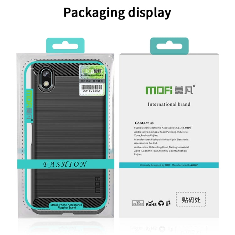 For Nokia C21 Plus MOFI Gentleness Brushed Carbon Fiber Soft TPU Case(Gray) - Nokia Cases by MOFI | Online Shopping South Africa | PMC TechLife | Buy Now Pay Later Mobicred