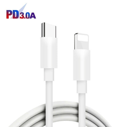 45W PD3.0 + 2 x QC3.0 USB Multi Port Charger with Type-C to 8 Pin Cable, US Plug(White) - USB Charger by PMC Jewellery | Online Shopping South Africa | PMC Jewellery | Buy Now Pay Later Mobicred