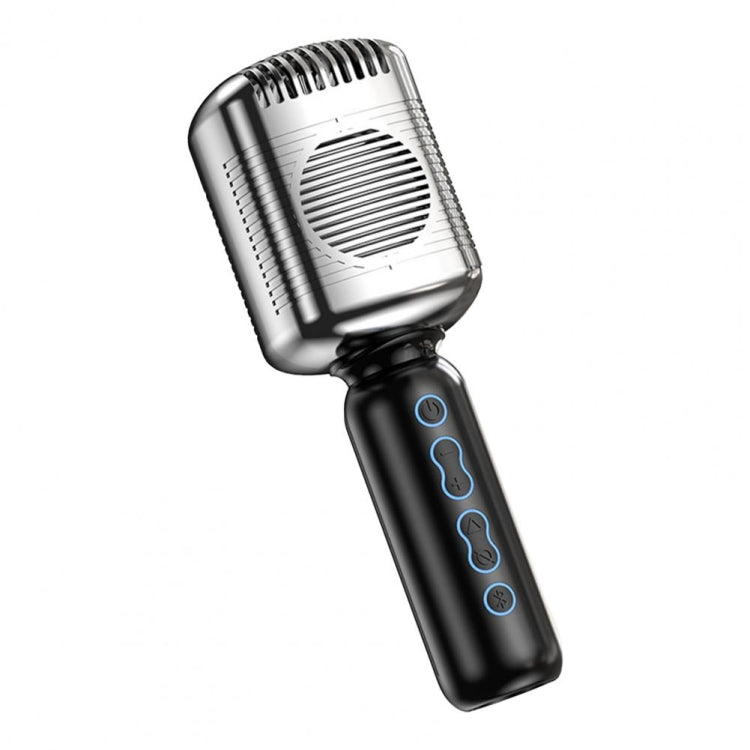 KM600 Wireless Microphone TWS Handheld Noise Reduction Smart Bluetooth-compatible Condenser Mic Music Player for Singing(Sliver) - Microphone by PMC TechLife | Online Shopping South Africa | PMC TechLife | Buy Now Pay Later Mobicred
