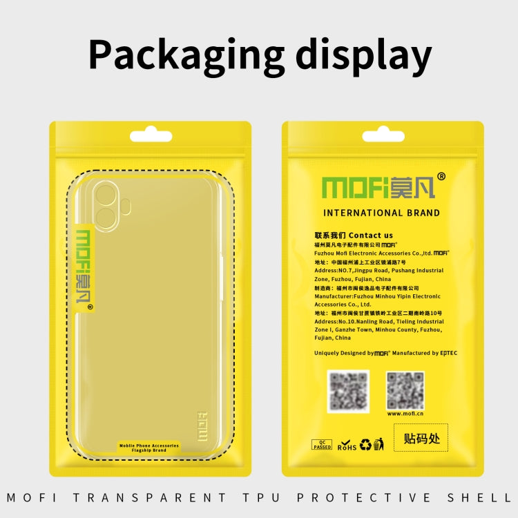 For Honor X40i MOFI Ming Series Ultra-thin TPU Phone Case(Transparent) - Honor Cases by MOFI | Online Shopping South Africa | PMC TechLife | Buy Now Pay Later Mobicred