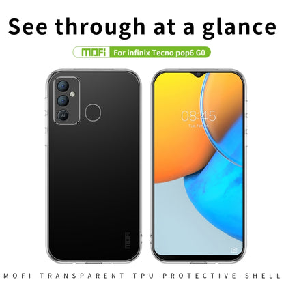 For Tecno Pop 6 GO MOFI Ming Series Ultra-thin TPU Phone Case(Transparent) - Tecno Cases by MOFI | Online Shopping South Africa | PMC Jewellery